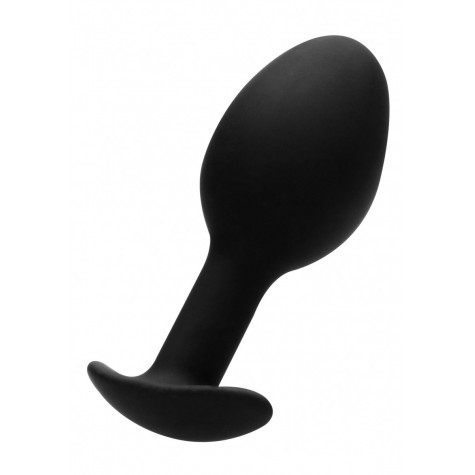 Черная анальная пробка N 89 Self Penetrating Butt Plug - 8,3 см.