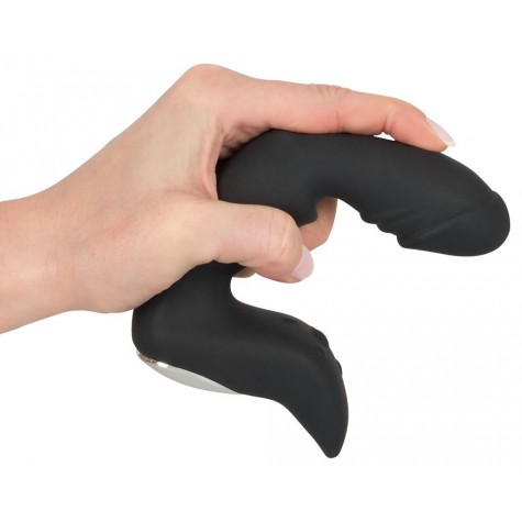 Черный перезаряжаемый вибростимулятор простаты Rechargeable Prostate Stimulator