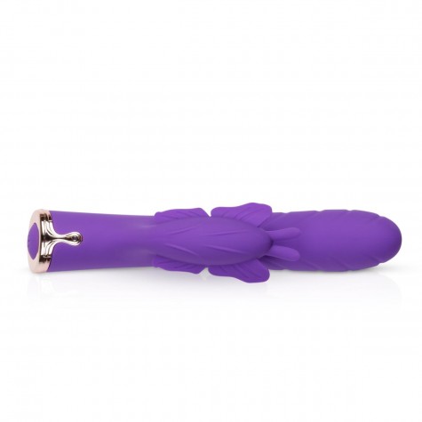 Фиолетовый вибратор-кролик The Princess Butterfly Vibrator - 20,5 см.