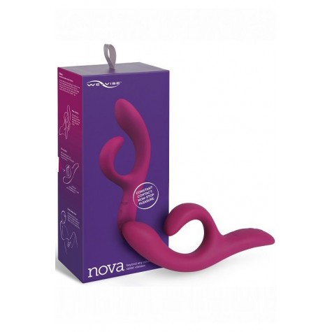 Фиолетовый вибратор-кролик We-Vibe Nova 2 - 20,5 см.